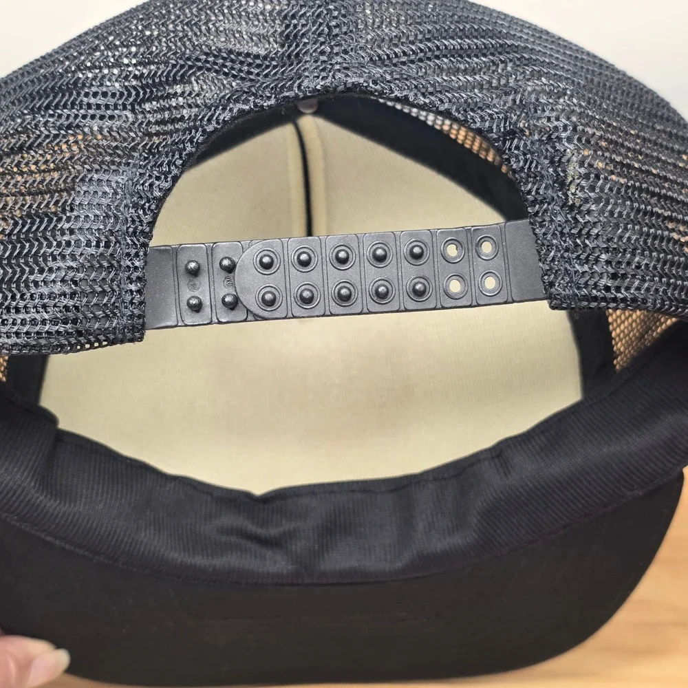 Vintage Winner Miller Parts Co Kansas Trucker Hat Mens OSFA Black Snapback Mesh